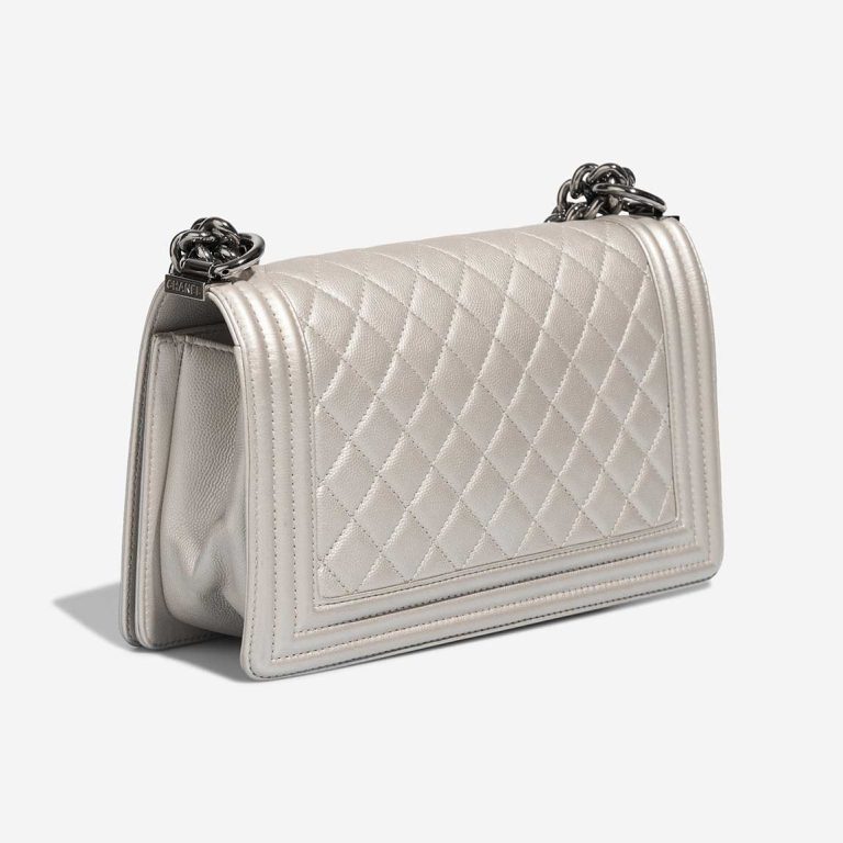 Chanel Boy Old Medium Caviar Silver | Sell your designer bag