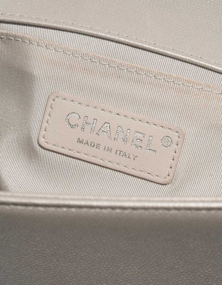 Chanel Boy Old Medium Caviar Silver Logo | Sell your designer bag