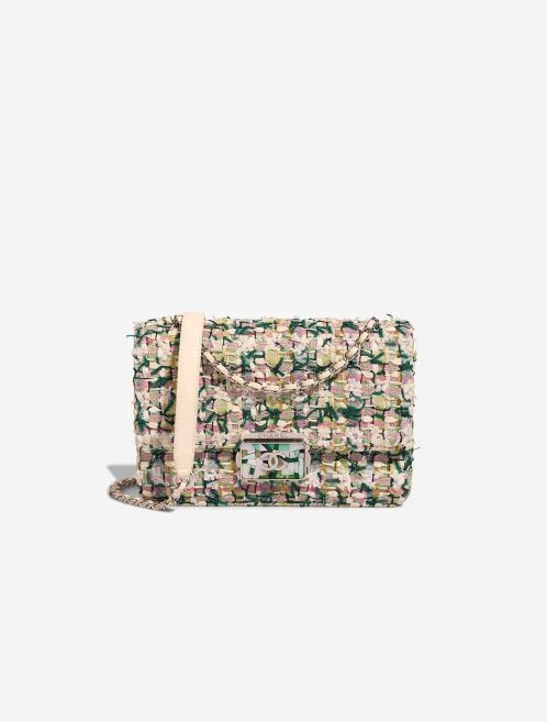 Chanel Timeless Flap Bag Small Tweed / Lamb Multicolour Front | Sell your designer bag