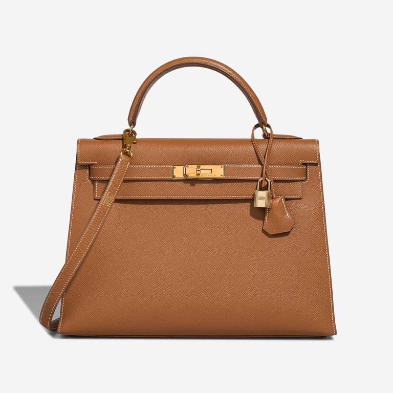 Hermès Kelly Sellier 32 Epsom Gold Front | Sell your designer bag