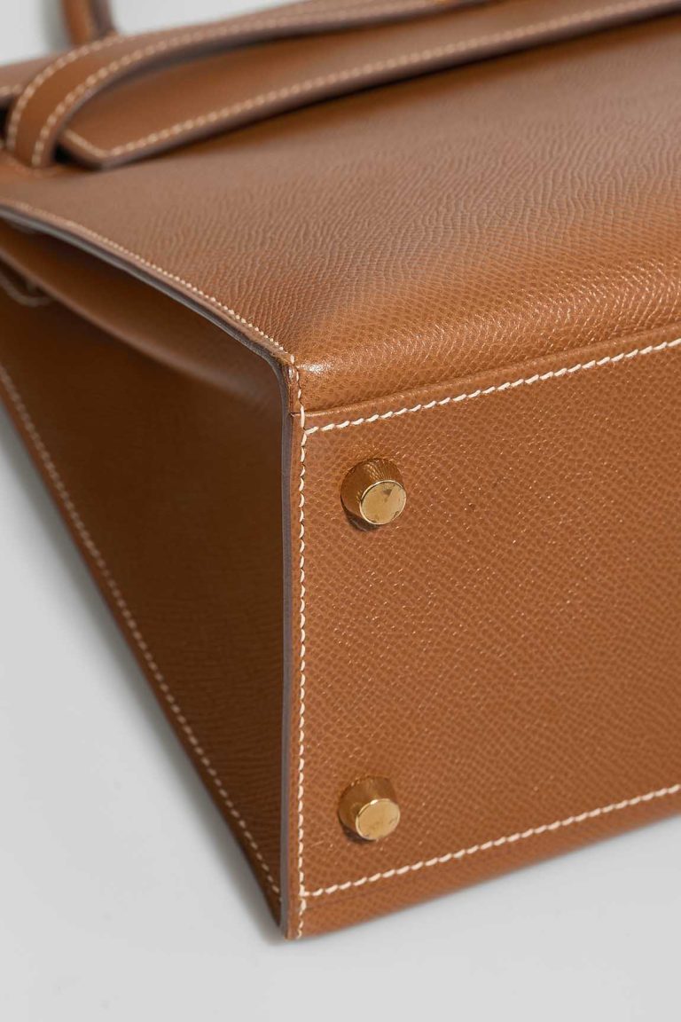 Hermès Kelly Sellier 32 Epsom Gold Signs of wear | Sell your designer bag