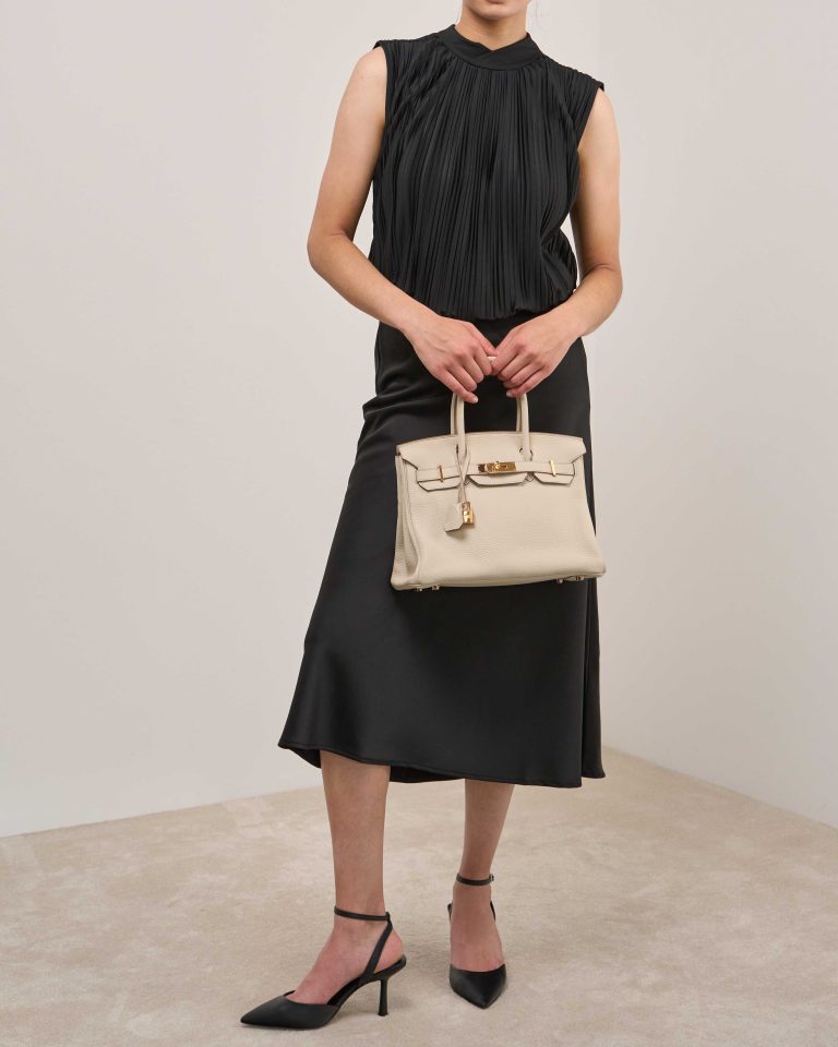 Hermès Birkin 30 Togo Béton  on Model | Sell your designer bag