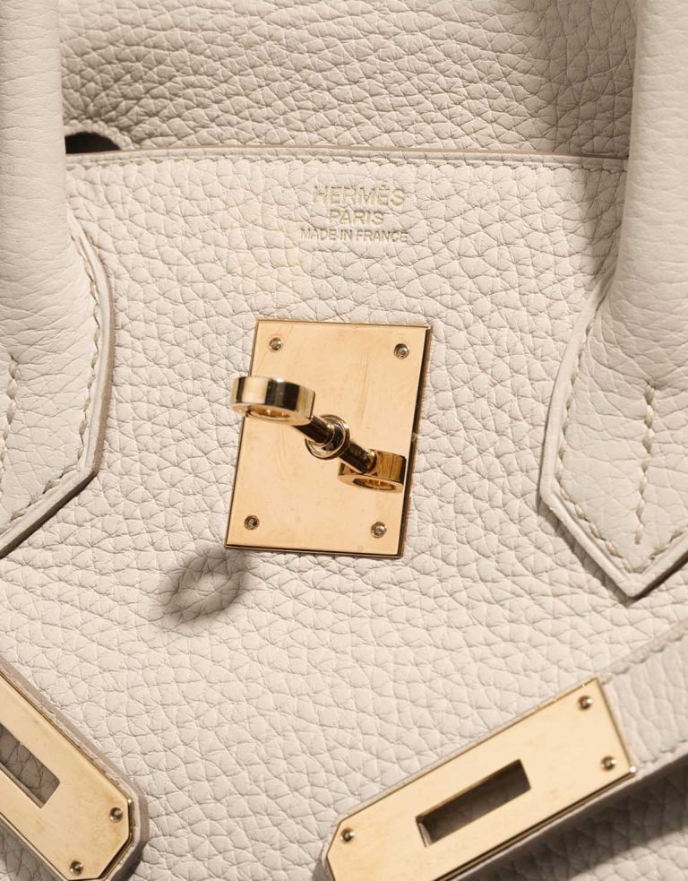 Hermès Birkin 30 Togo Béton  Logo | Sell your designer bag