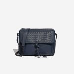 Bottega Veneta Crossbody Bag Medium Lamb Blue Front | Sell your designer bag