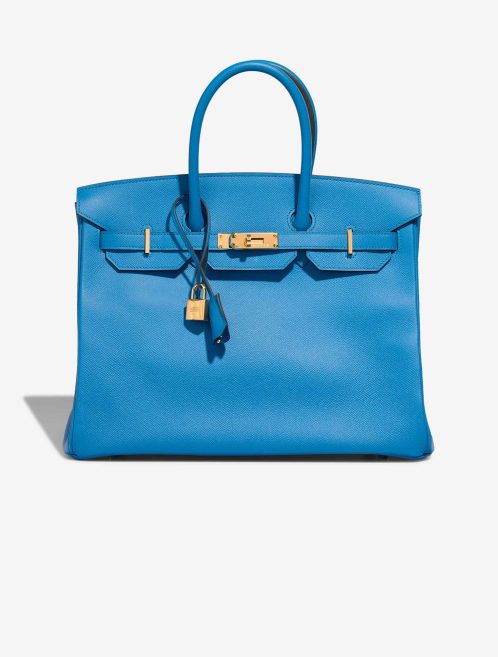 Hermès Birkin 35 Epsom Bleu Zanzibar Front | Sell your designer bag