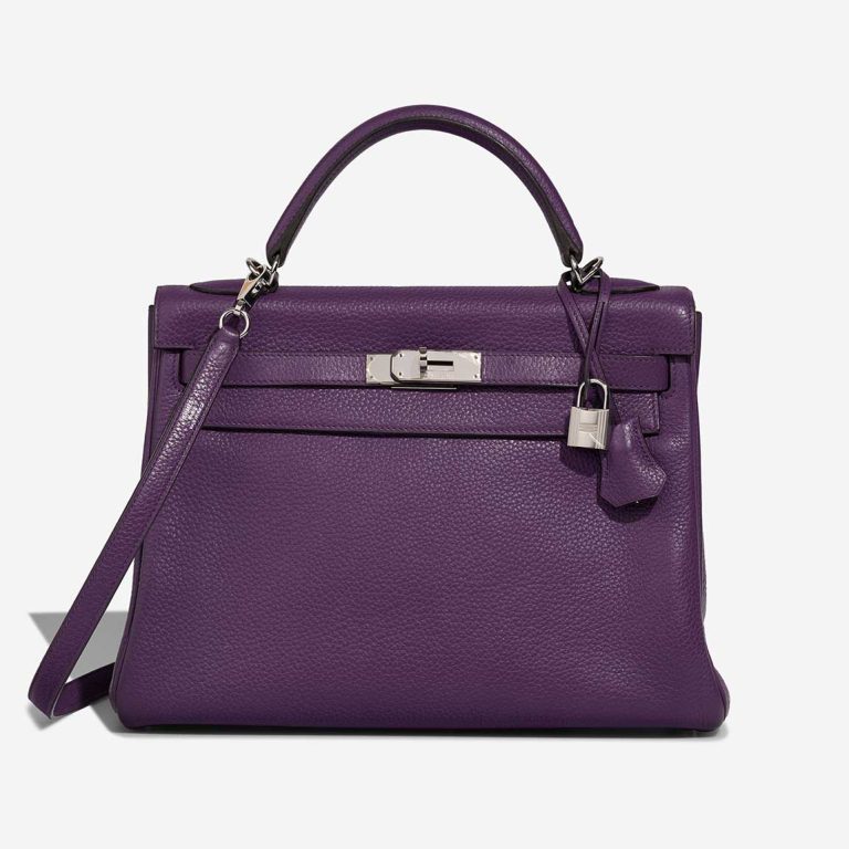 Hermès Kelly 32 Togo Ultraviolet Front | Verkaufen Sie Ihre Designertasche