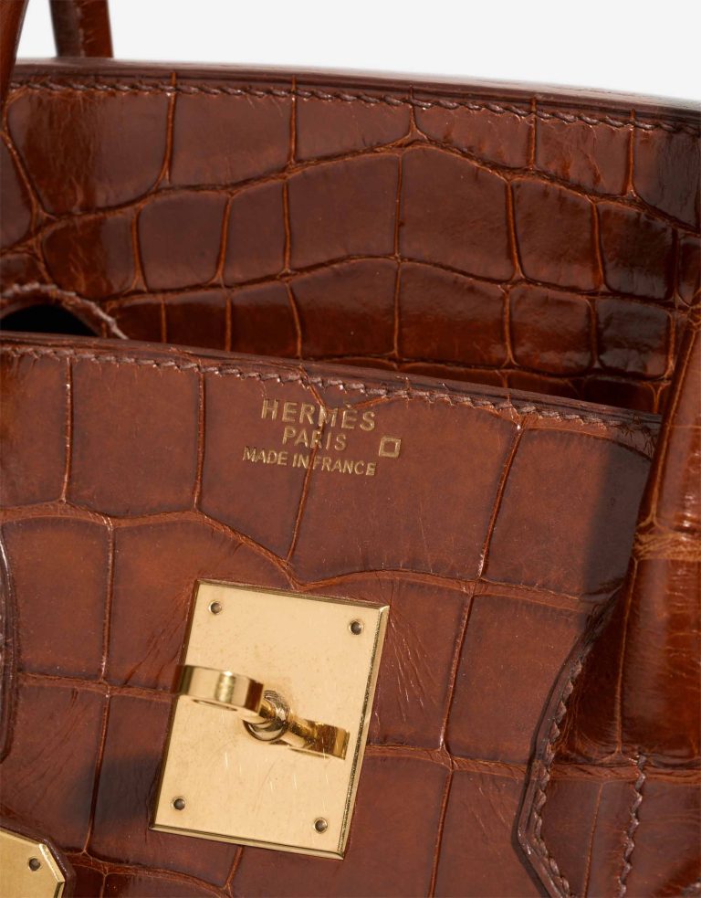 Hermès Birkin 35 Alligator Mississippi Étrusque Logo | Sell your designer bag