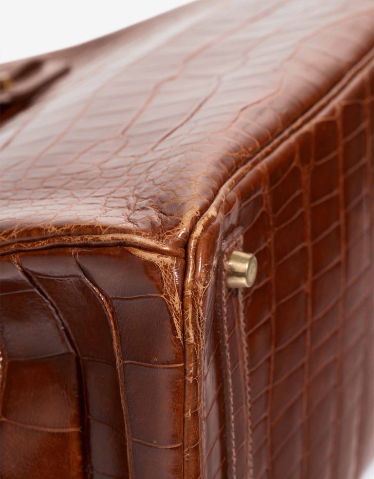 Hermès Birkin 35 Alligator Mississippi Étrusque Signs of wear | Sell your designer bag