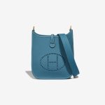 Hermès Evelyne 16 Taurillon Clémence Bleu Jean Front | Sell your designer bag