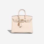 Hermès Birkin 25 Togo Nata / Gris Pâle Front | Sell your designer bag