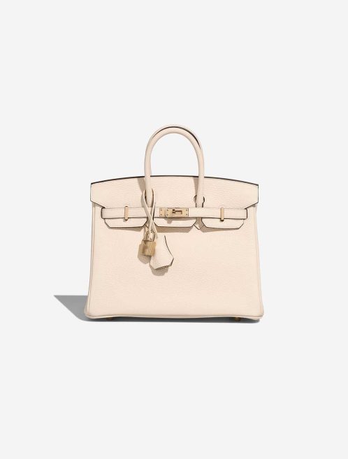 Hermès Birkin 25 Togo Nata / Gris Pâle Front | Sell your designer bag
