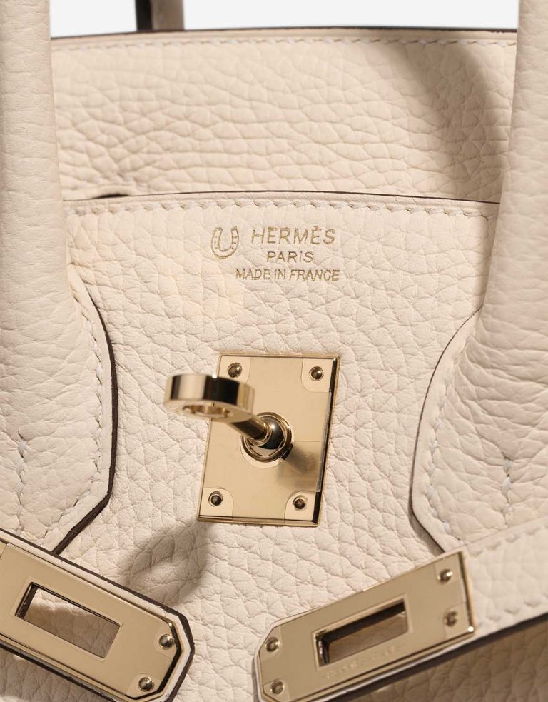 Hermès Birkin 25 Togo Nata / Gris Pâle Logo | Sell your designer bag