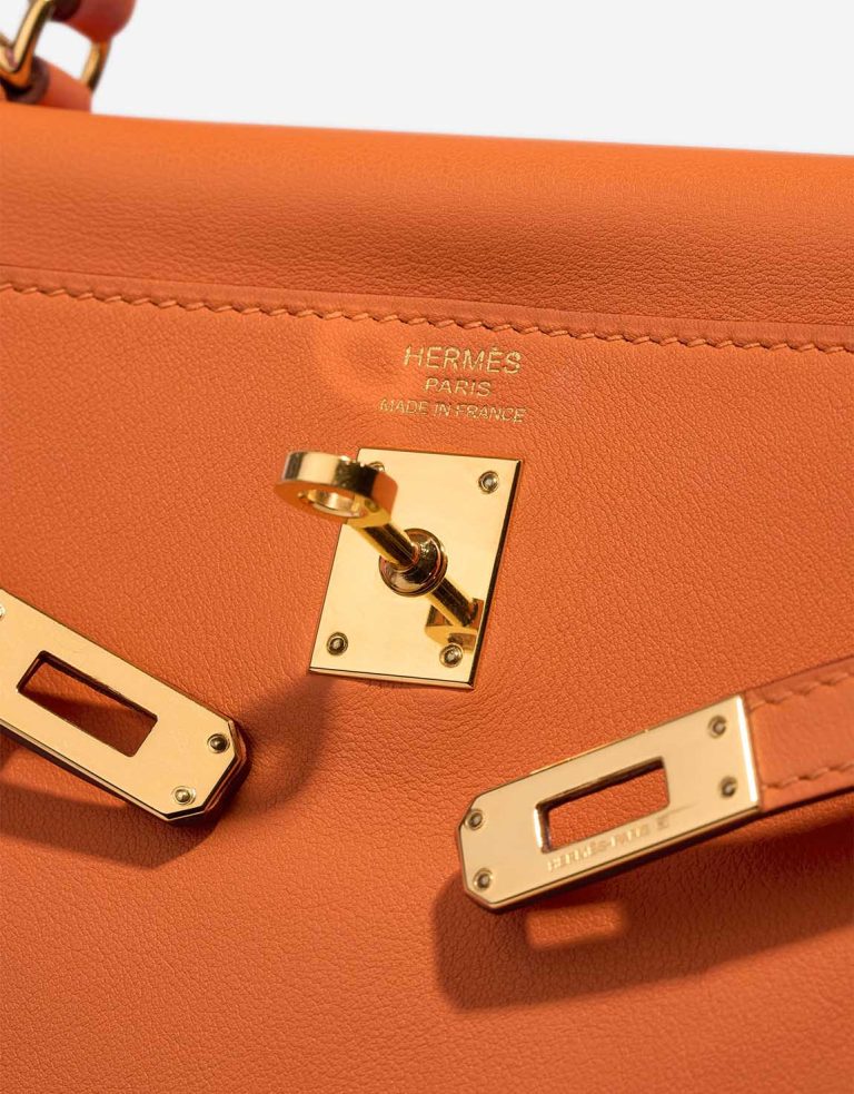 Hermès Kelly 25 Swift Orange H Logo | Sell your designer bag