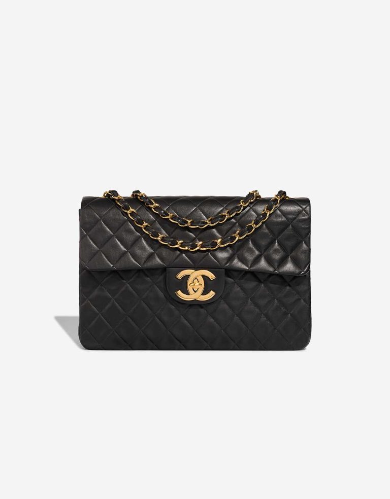 Chanel Timeless Jumbo Lamb Black Front | Sell your designer bag