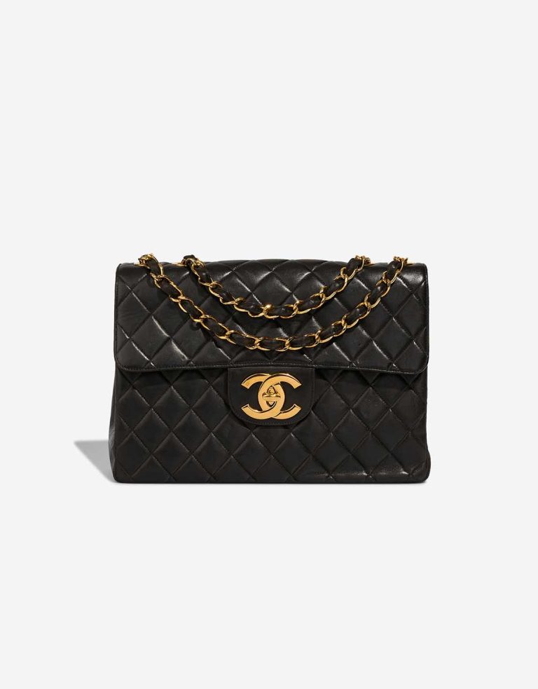 Chanel Timeless Jumbo Lamb Black Front | Sell your designer bag