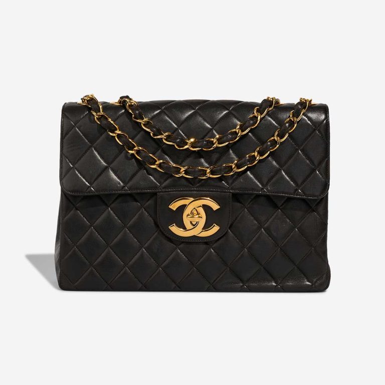 Chanel Timeless Jumbo Lamb Black Front | Sell your designer bag