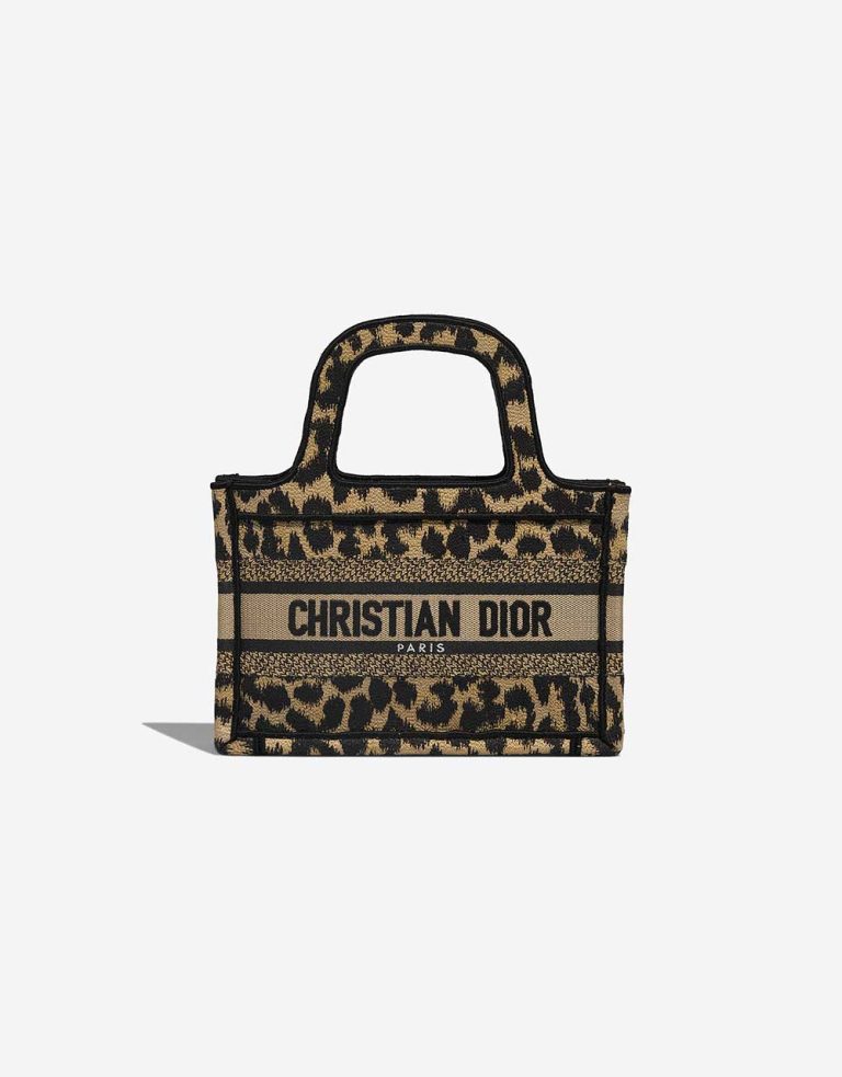 Mini Dior Book Tote Blue Dior Oblique Embroidery (21.5 x 13