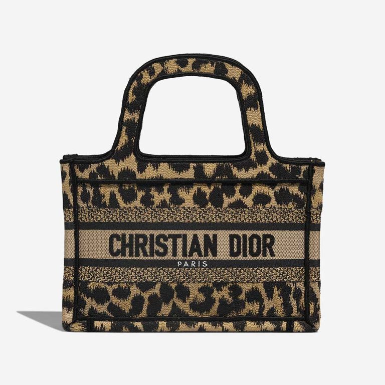 Dior Book Tote Mini Canvas Leopard Front | Sell your designer bag