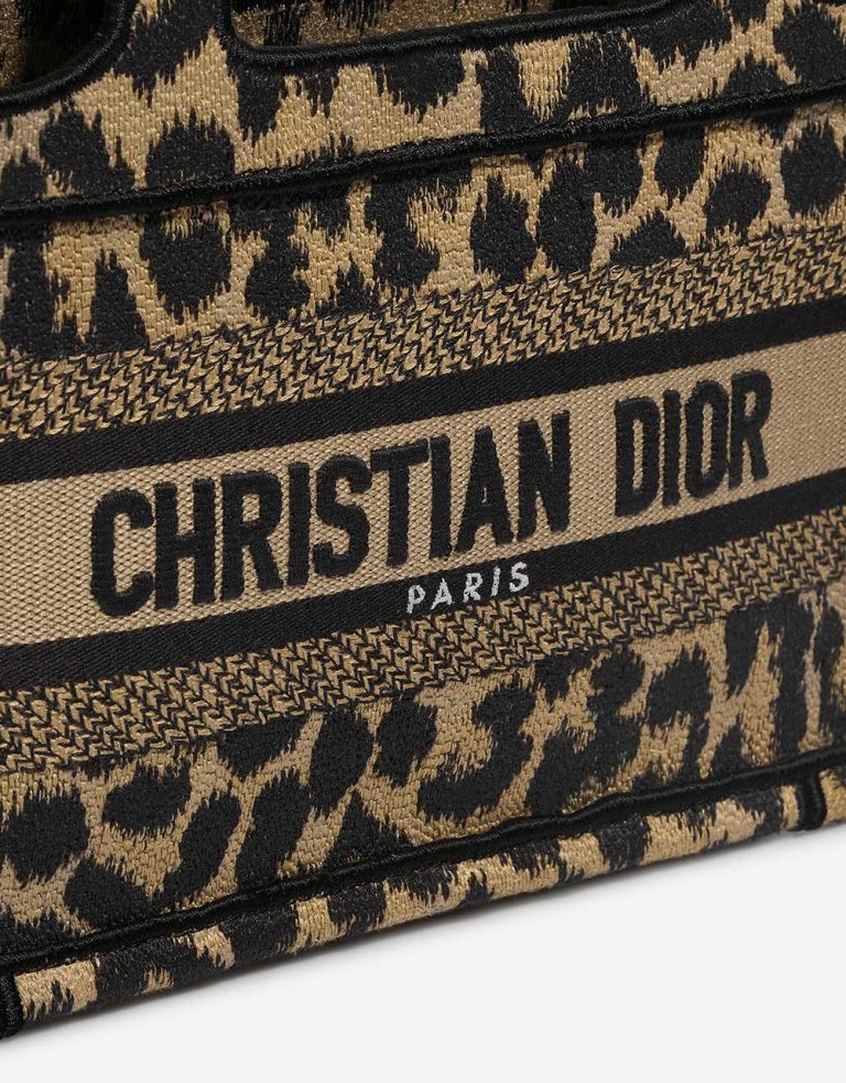 Dior Book Tote Mini Canvas Leopard Closing System | Sell your designer bag