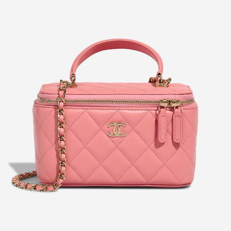 Chanel Vanity Small Lammleder Pink Front | Verkaufen Sie Ihre Designer-Tasche