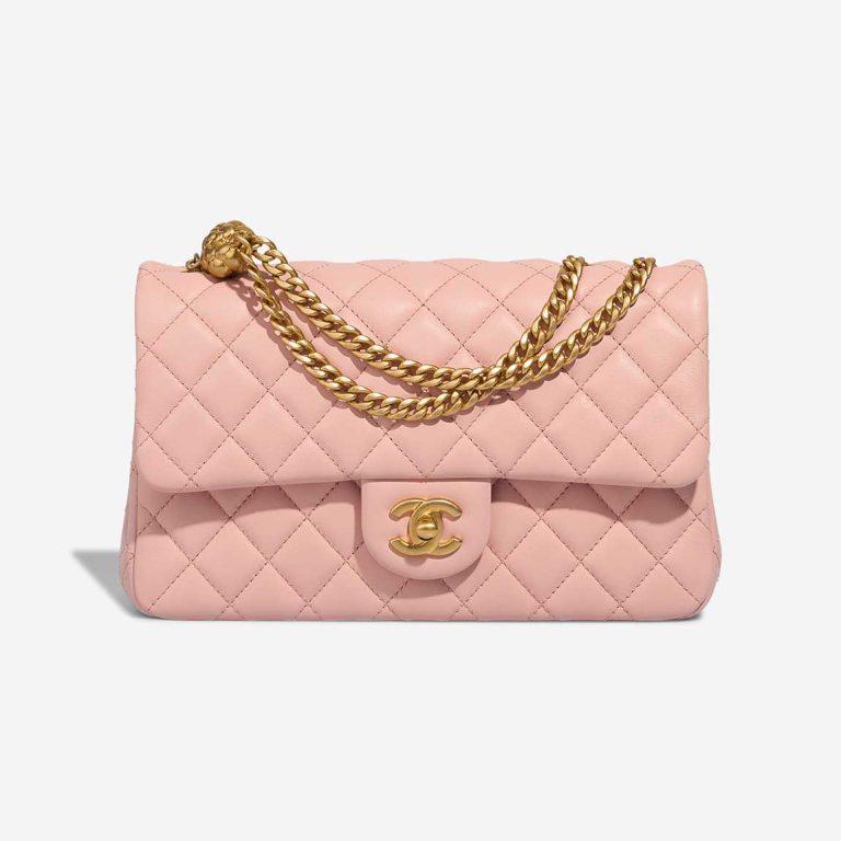 Chanel Timeless Small Lamb Rose Front | Sell your designer bag