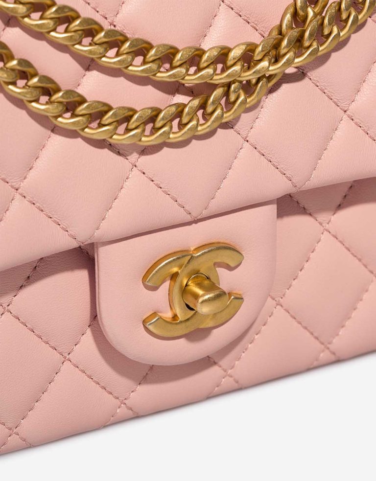 Chanel Timeless Small Lamb Rose Closing System | Sell your designer bag
