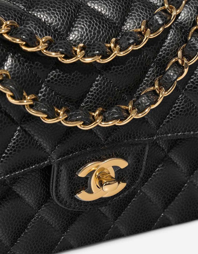 Chanel Timeless Small Caviar Black Closing System | Sell your designer bag