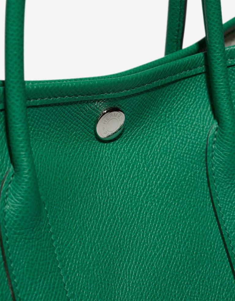 Hermès Garden Party 30 Epsom Vert Jade Closing System | Sell your designer bag