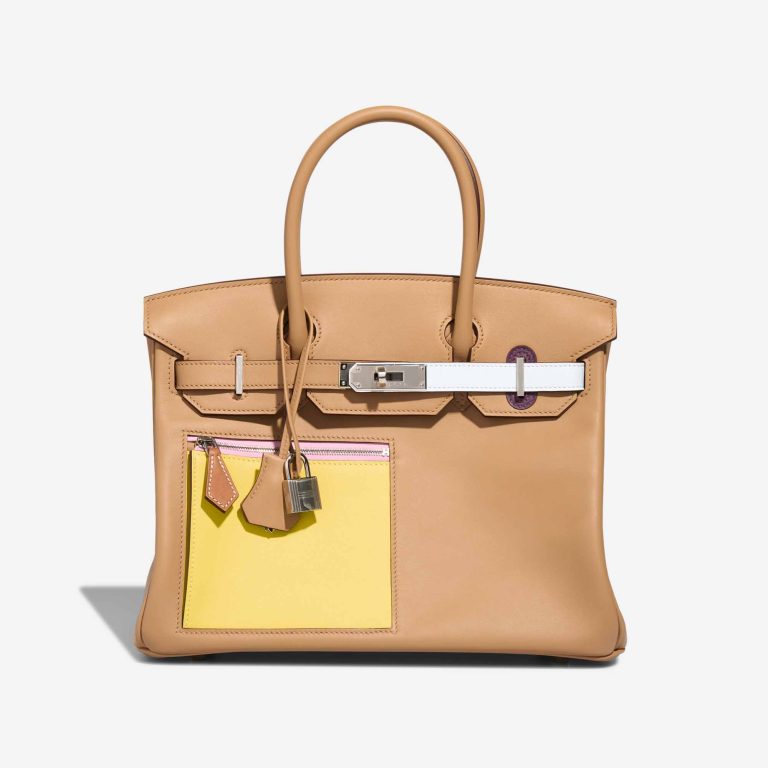 Hermès Birkin 30 Swift Chai / Lime / Bleu Brume / Mauve Sylvestre / Nata Front | Sell your designer bag