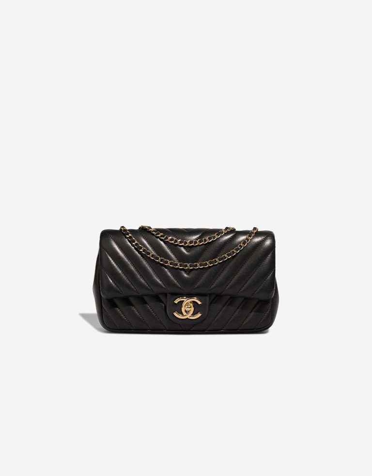 Chanel Timeless Small Lamb Black Front | Sell your designer bag