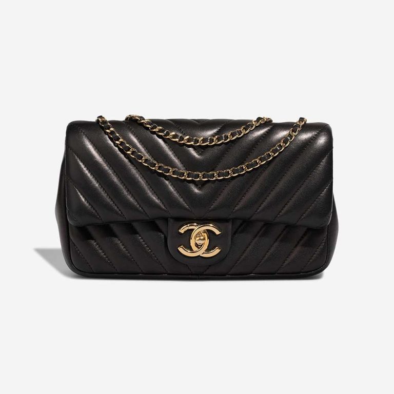 Chanel Timeless Small Lamb Black Front | Sell your designer bag