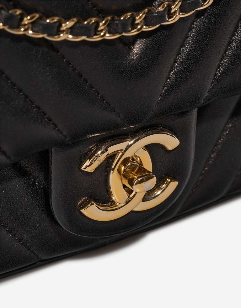 Chanel Timeless Small Lamb Black Closing System | Sell your designer bag