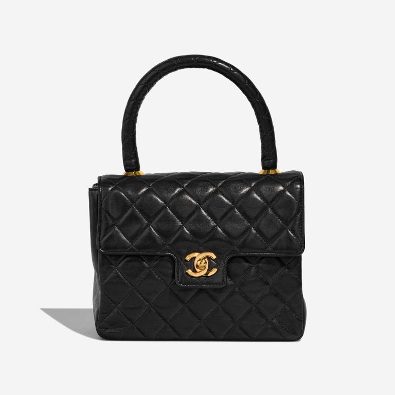 Chanel Timeless Handle Lamb Black Front | Sell your designer bag
