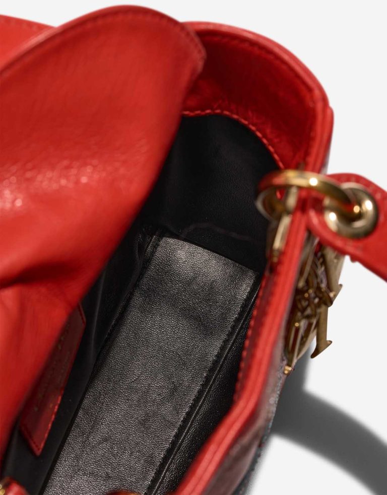 Dior Lady Mini Calf Red Signs of wear | Sell your designer bag
