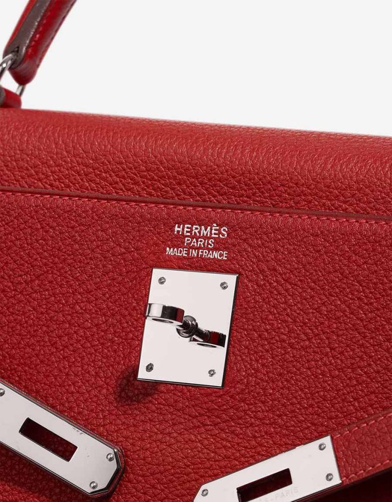 Hermès Kelly 35 Togo Rouge Vif Logo | Sell your designer bag