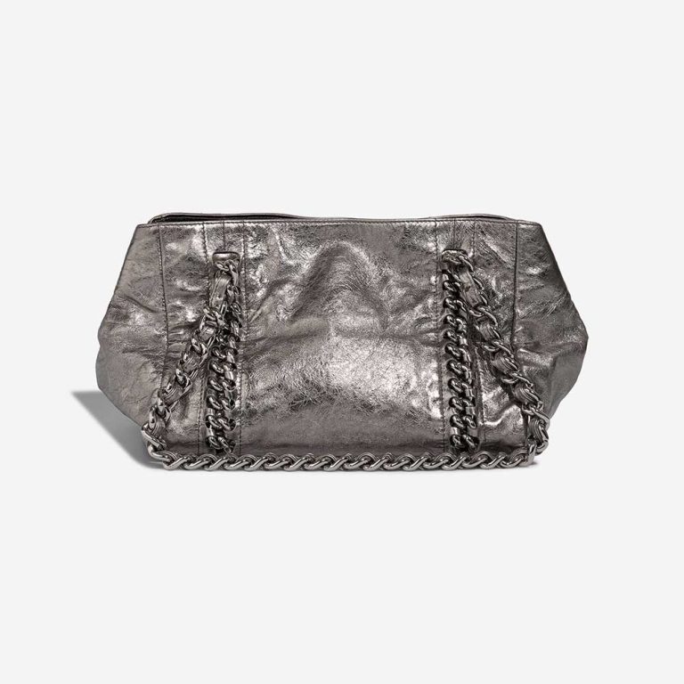 Chanel Shopping Tote Crinkled Calf Silver Metallic | Sell your designer bag