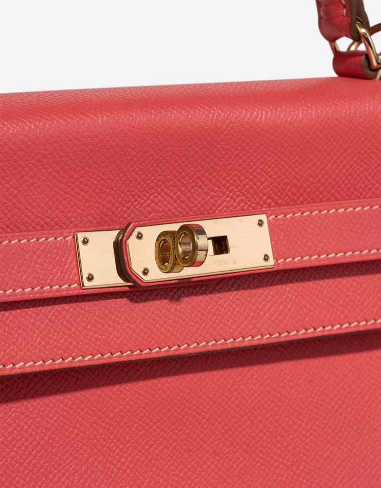 Hermès Kelly 35 Epsom Rose Jaipur / Gold Candy Collection Closing System | Sell your designer bag