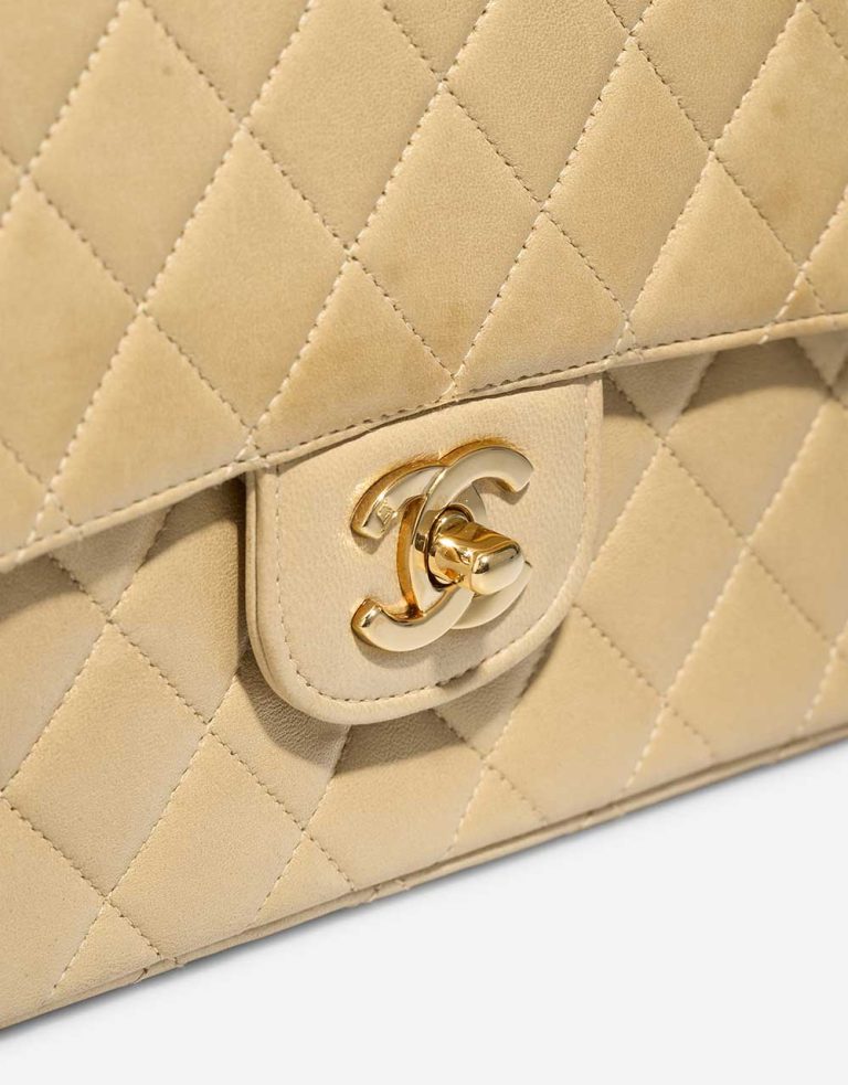 Chanel Timeless Handle Lamb Beige Parent-Child Set Closing System | Sell your designer bag