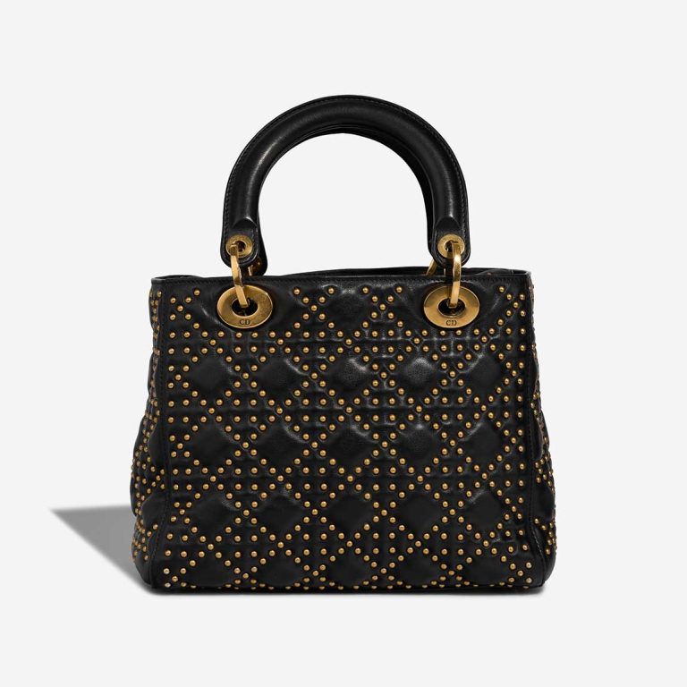 Dior Lady Medium Kalbsleder Schwarz | Verkaufen Sie Ihre Designertasche