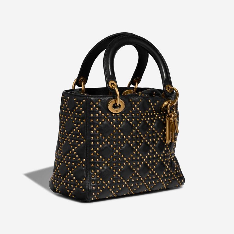 Dior Lady Medium Kalbsleder Schwarz | Verkaufen Sie Ihre Designertasche