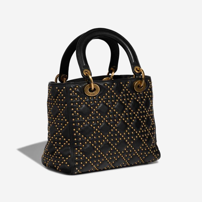 Dior Lady Medium Kalbsleder Schwarz | Verkaufen Sie Ihre Designertasche