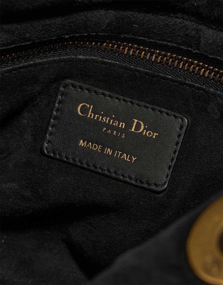Dior Lady Medium Kalbsleder Schwarzes Logo | Verkaufen Sie Ihre Designertasche