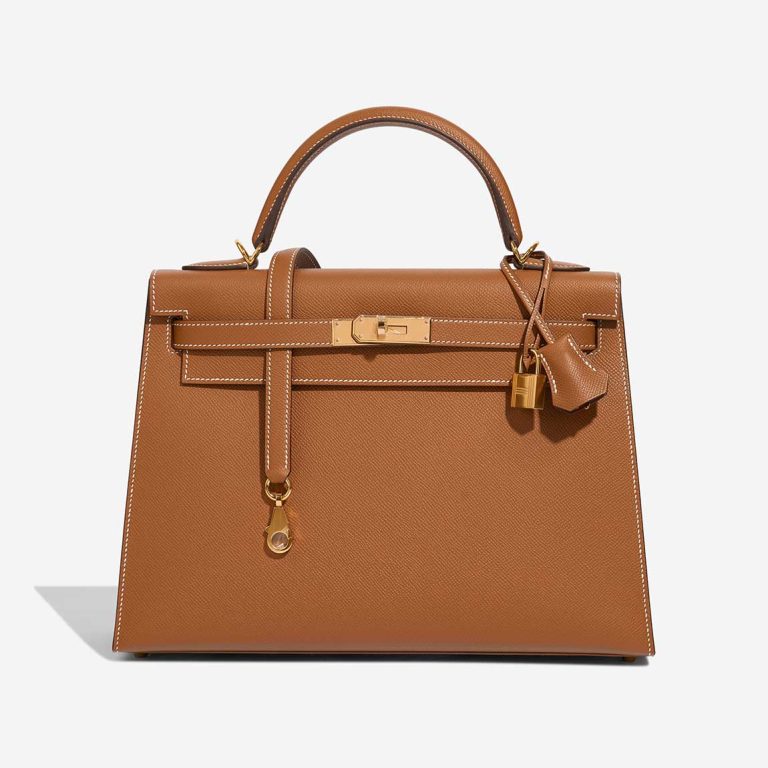 Hermès Kelly 32 Epsom Gold Front | Sell your designer bag