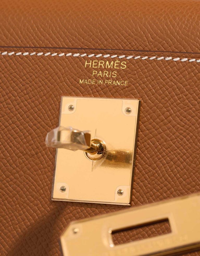 Hermès Kelly 32 Epsom Gold Logo | Sell your designer bag