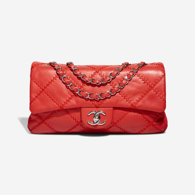 Chanel Timeless Medium Lamb Orange Front | Sell your designer bag