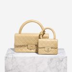 Chanel Timeless Handle Lamb Beige Parent-Child Set Front | Sell your designer bag
