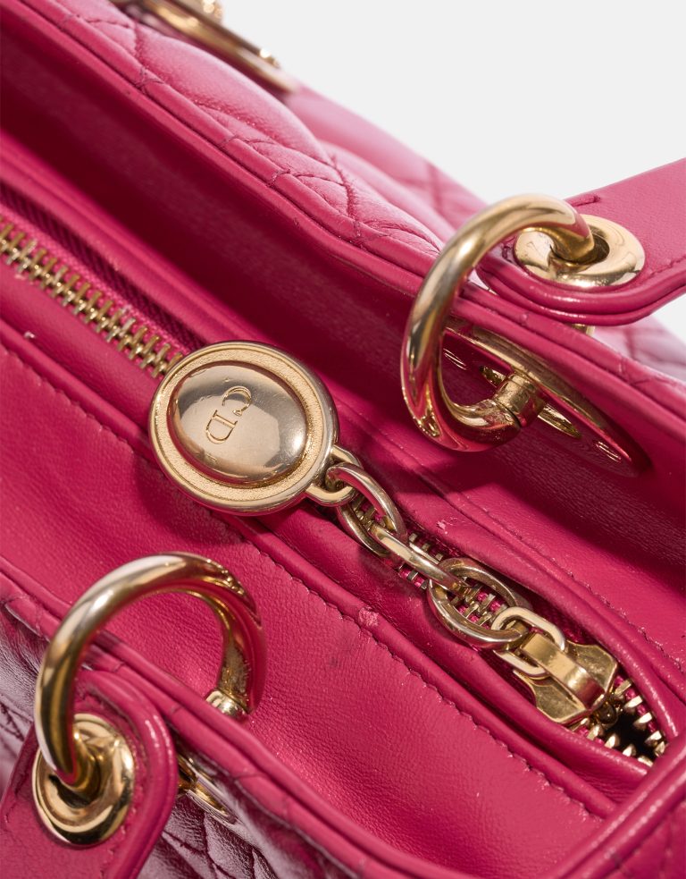 Dior Lady Medium Lamb Pink Closing System | Sell your designer bag