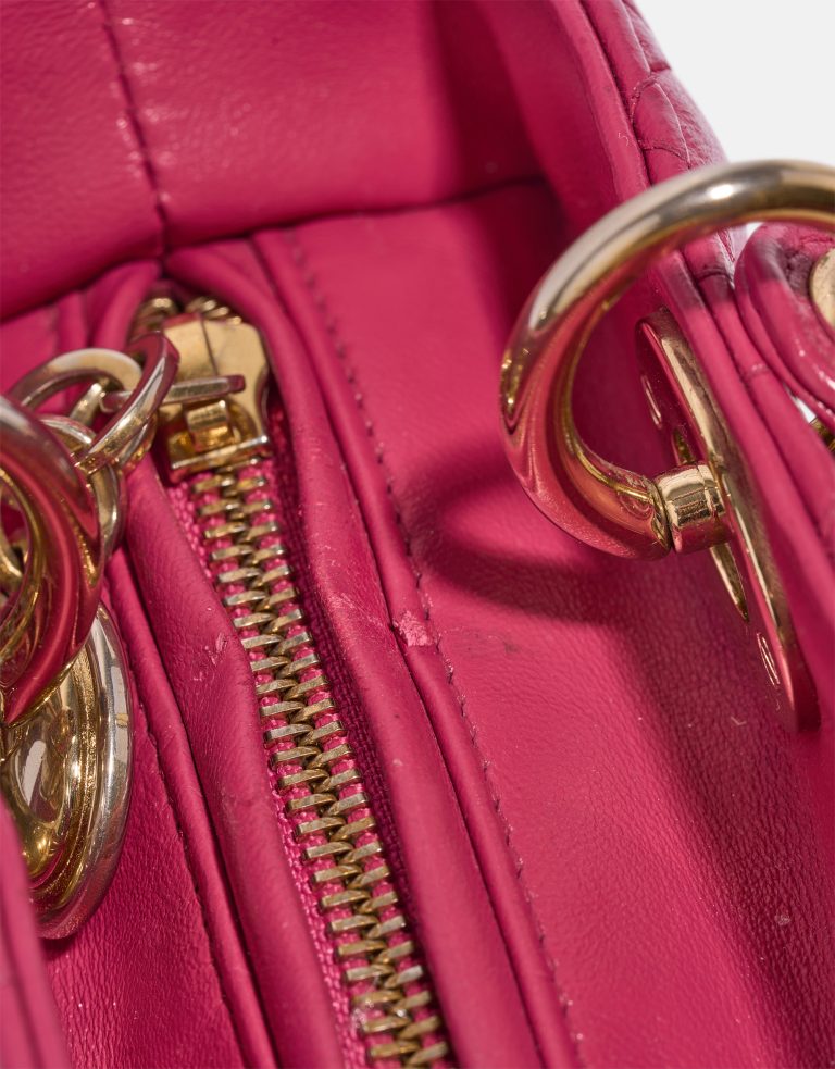 Dior Lady Medium Lamb Pink Signs of wear | Sell your designer bag