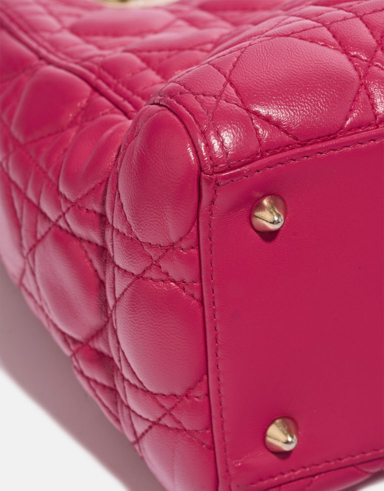 Dior Lady Medium Lamb Pink Signs of wear | Sell your designer bag