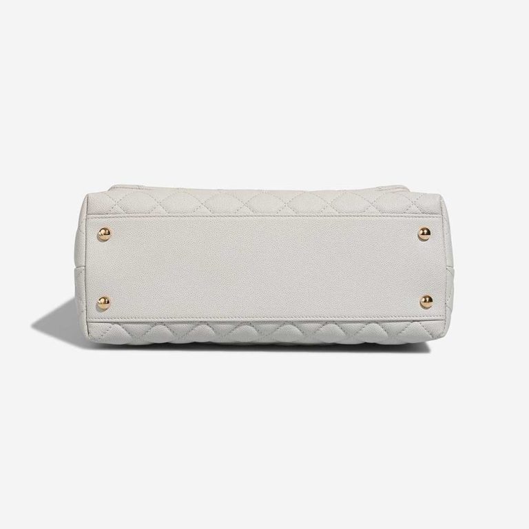 Chanel Timeless Handle Medium Caviar Light Grey | Sell your designer bag